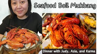 Satisfying Crawfish Mussels and Clams Mukbang ASMR Eating Show [upl. by Lizned]