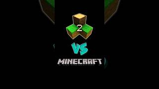 MINECRAFT vs SurvivalCraft 2  PART 2  WHO is better  minecraft shorts [upl. by Novikoff307]