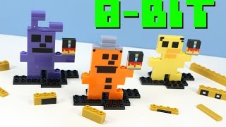 Five Nights at Freddys 8Bit Buildable LEGO Figures McFarlane [upl. by Dnomasor]