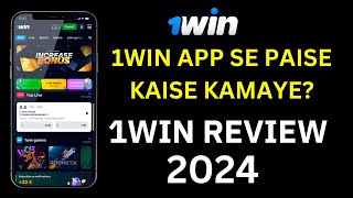 1Win Review 2024  1win app se paise kaise kamaye  1win aviator  1win registration  1 win [upl. by Adnomal760]