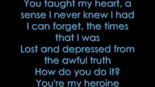 silverstien my heroine lyrics acoustic [upl. by Odraude]