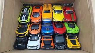 Box Full Collection of Diecast Cars  Ferrari mustang bugatti alphard jeep rubicon Lamborghin [upl. by Naux]