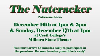 Cecil Dance Theatres 2023 Nutcracker Preshow [upl. by Atinuaj25]