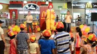 Ronald McDonald Show at Lamcy Plaza  Do the Ronald Dance [upl. by Analed903]