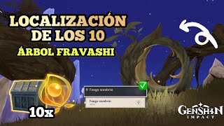 LOS 10 ÁRBOL FRAVASHI  Localizaciones  Fuego Sombrio  Genshin Impact 36 [upl. by Bobina]