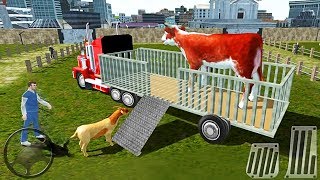 Real Tractor Farm Animal Truck Driving Transport Simulator  Best Android GamePlay [upl. by Sawyere374]