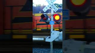 BNSF train with smashed windshield maybe hit the camera [upl. by Ban]