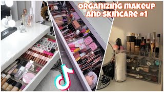 Organizing makeup and skincare  TikTok Compilation 1 [upl. by Hildy]