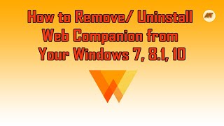 How to uninstall Web Companion from Your Windows PC instantly [upl. by Arual638]