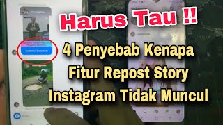 Kenapa Tidak Bisa Repost Story Instagram Padahal Sudah Di Mention [upl. by Nit]