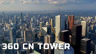 360 Restaurant CN Tower Breathtaking View of Toronto Restaurants in Canada [upl. by Enihpled608]