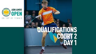 ABN AMRO Open 2024  Qualifying Court 2  Day 1 [upl. by Sallyann]