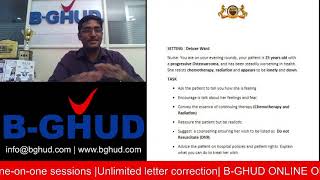 BGHUD OET SPEAKING LIVE 2 Sample Roleplay Explanation [upl. by Alliuqet]