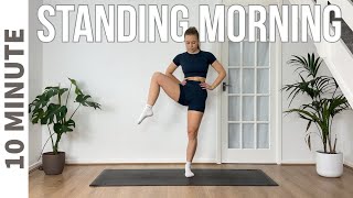 10 MIN MORNING WORKOUT  ALL STANDING Gentle Exercises [upl. by Pernick640]