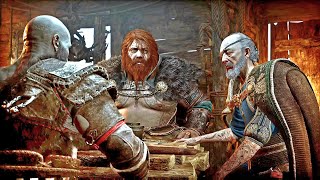 Kratos vs Thor – First Encounter in God of War Ragnarok Boss Fightvibbygaming [upl. by Idieh242]