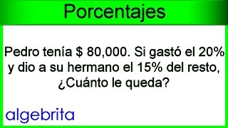 Reparto de dinero en porcentajes 275 [upl. by Robb333]