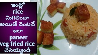 Mixed veg paneer fried rice  Rice recipes  Lunch box recipes  Veg rice recipes [upl. by Spatola]