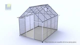 Guide dassemblage de la serre de jardin polycarbonate Mythos Grey [upl. by Clein539]