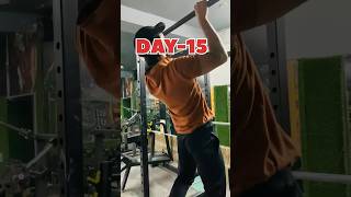 Day  15 Transformation backworkout shorts fitnesslife 75hard motivation [upl. by Aicatsana]