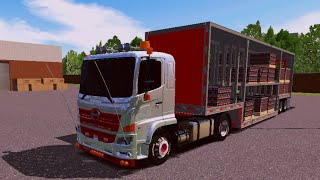 WORLD TRUCK DRIVING SIMULATOR  CAMION HINO  REMOLQUE OPERBUS [upl. by Aizti773]