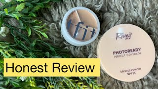 Honest Review of Tfit concealer and Rivaj setting powder Mariam vlogs [upl. by Ellenig23]