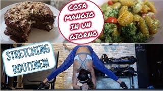 PANCAKE MELA amp CANNELLA  DIETA UPDATE  STRETCHING ROUTINE  Vlog 48 [upl. by Renner646]