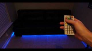 LED Under Couch Lighting How to make your couch modern [upl. by Airdnaxila]