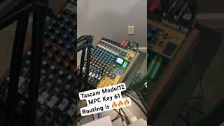 Tascam Model 12 USB audio Routing with my MPC Key 61 amp Synths is 🔥🔥🔥🔥 bolodaproducer [upl. by Aksoyn]