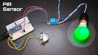 How to make motion sensor light at home  PIR Motion Sensor  Techie Lagan [upl. by Notneuq]