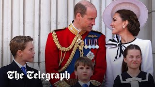 Princess of Wales watches flypast from Buckingham Palace balcony  Trooping the Colour [upl. by Salman]