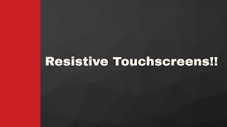 Touch screen How do Resistive touch screen work [upl. by Nyliahs833]