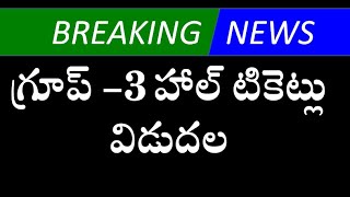 గ్రూప్ 3 హాల్ టికెట్లు విడుదల  TSPSCTGPSC GROUP 3 HALL TICKETS 2024 Download [upl. by Vevina]