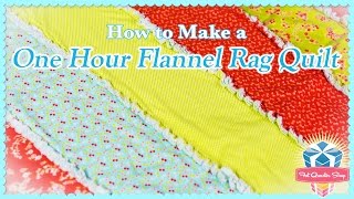 OneHour Flannel Rag Quilt Easy Quilting Tutorial with Kimberly Jolly of Fat Quarter Shop [upl. by Eniortna]