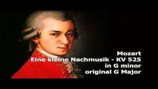 Mozart  Eine kleine Nachtmusik KV 525 G minor  alternate key [upl. by Okorih562]