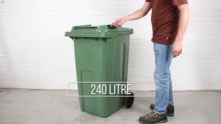 240 Litre Wheelie Bin  Green  Delivered Nationwide [upl. by Urson87]