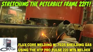 PETE 349 FRAME STRETCH PT6 WELDING THE FRAME [upl. by Ahsyekal]