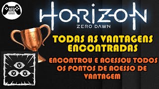 HORIZON ZERO DAWN  TODAS AS VANTAGENS ENCONTRADAS 🏆 [upl. by Ostap]