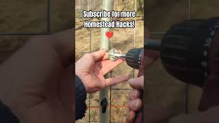 You NEED This To Mount Your Fence Easy diy hack fencing [upl. by Gabby]