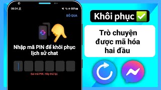 Cách đặt lại mã PIN trò chuyện được mã hóa đầu cuối trên Messenger  2024 [upl. by Brandyn]