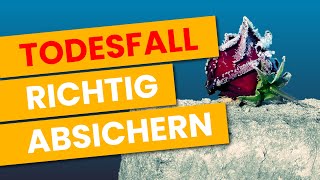 Risikolebensversicherung EINFACH erklärt  Todesfallschutz Lebensversicherung [upl. by Keryt377]