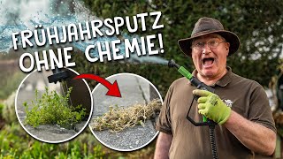 Unkraut bekämpfen Gartenmöbel amp Werkzeuge reinigen 💦  Alles mit einem Gerät [upl. by Erodaeht]