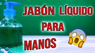 COMO HACER JABÓN LIQUIDO PARA MANOS  Así De Fácil [upl. by Odella]