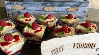 Verrines de tiramisu aux framboises Avec Thermomix [upl. by Terrie765]