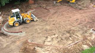 Vogelweh Housing Playground Construction Time Lapse P1 HD [upl. by Kcirre995]