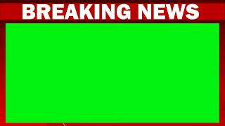 Breaking News Green Screen Frame  News Frame Green Screen  No Copyright [upl. by Luwana894]