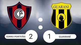 Cerro Porteño vs Guaraní 21 Goles de Cerro vs Guaraní hoy [upl. by Neda]