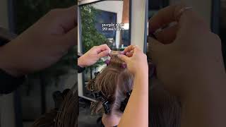 Prem  how long it took to wrap perming curlyhair hair hairsalon hairstylists curlyhair [upl. by Darcey]