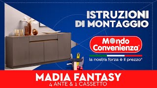 Istruzioni di montaggio Madia 4A Fantasy  MONDO CONVENIENZA [upl. by Osbourn]