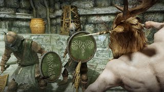 How many Markarth Guards does it take to beat a Forsworn Briarheart  Skyrim [upl. by Aibsel]