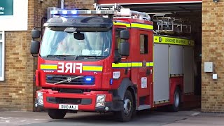 Hook Norton RETAINED pump turnout from Banbury Fire Station  Oxfordshire Fire amp Rescue Service [upl. by Cyprus113]